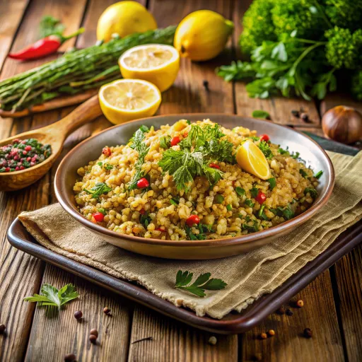 Limon Aromalı Tam Tahıllı Pilav